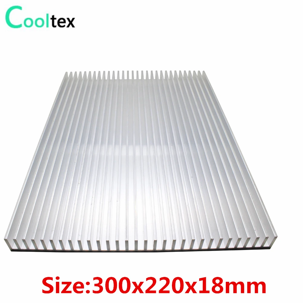 Radiador Grande de Alumínio Alta Potência 300x220x18 mm Dissipador de Calor Faça Você Mesmo para Chip Eletrônico Lcd Cooler