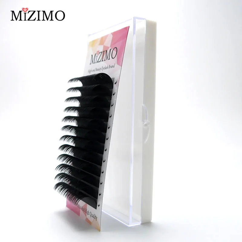 Mizimo черные ресницы 0,05/0,07/0,1 C D DD 8-15 мм Наращивание ресниц персонализированные ресницы удлиняется