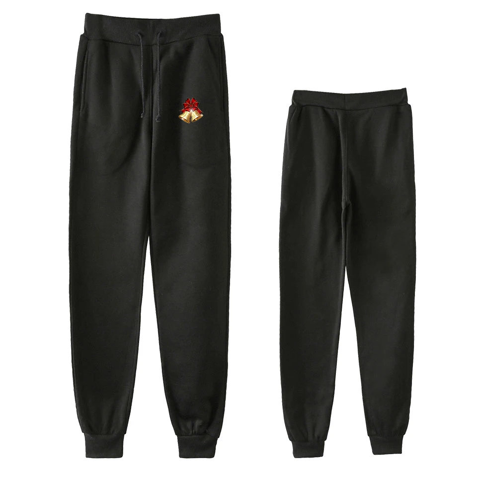 Рождественские Модные Печатные Jogger Брюки женские/мужские повседневные уличные длинные брюки хит модных продаж спортивные брюки