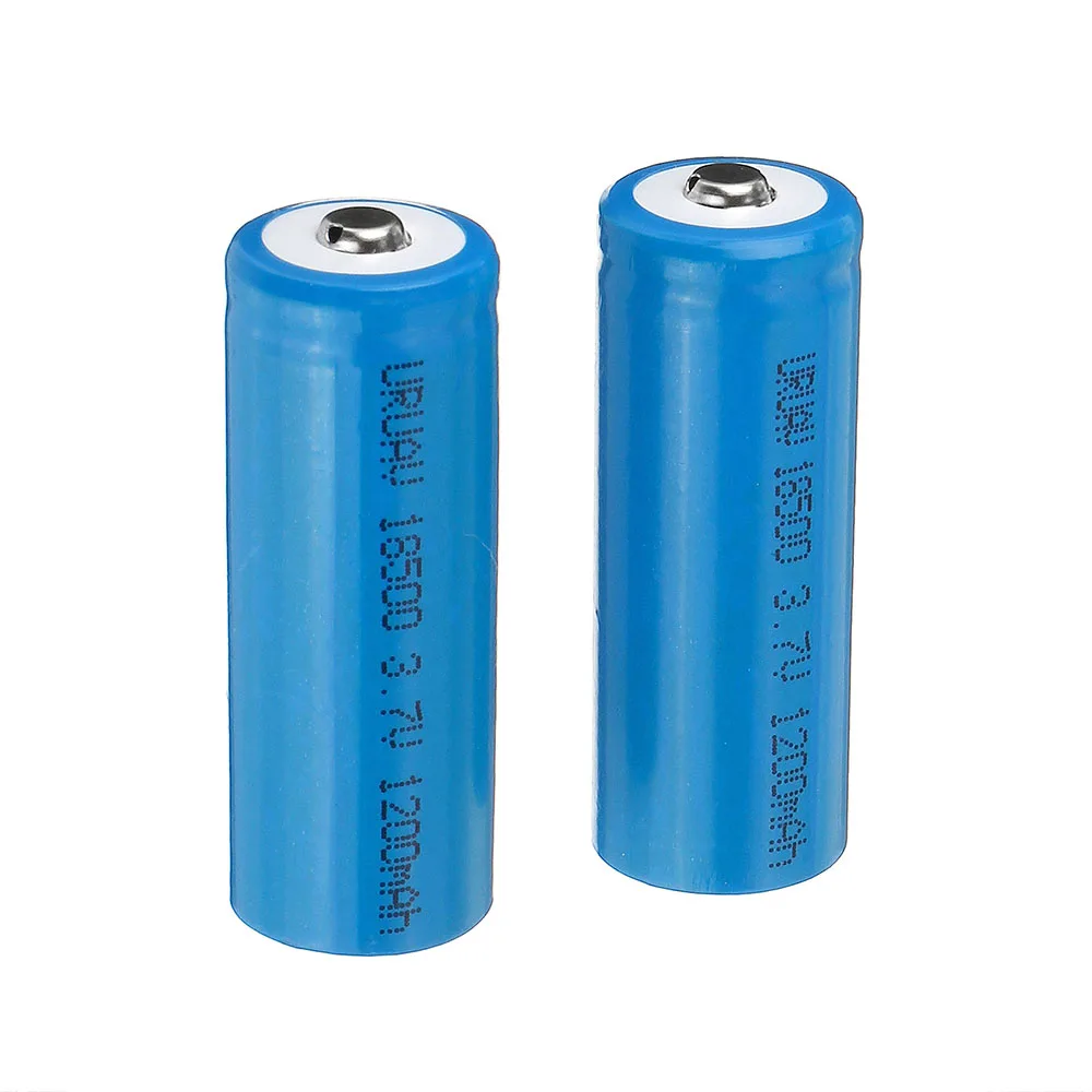 

LEORY 2Pcs 3.7V 1200mAh 18500 Li-ion Battery for Frsky X-Lite Radio Transmitter