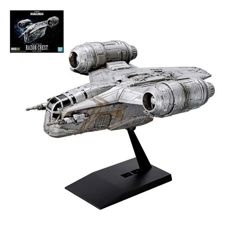 Bandai Star Wars Anime Figure The Mandalorian Plastic Model Kit Razor Crest Regular Ver. Giocattolo Assemblato Per Bambini Modello Figura