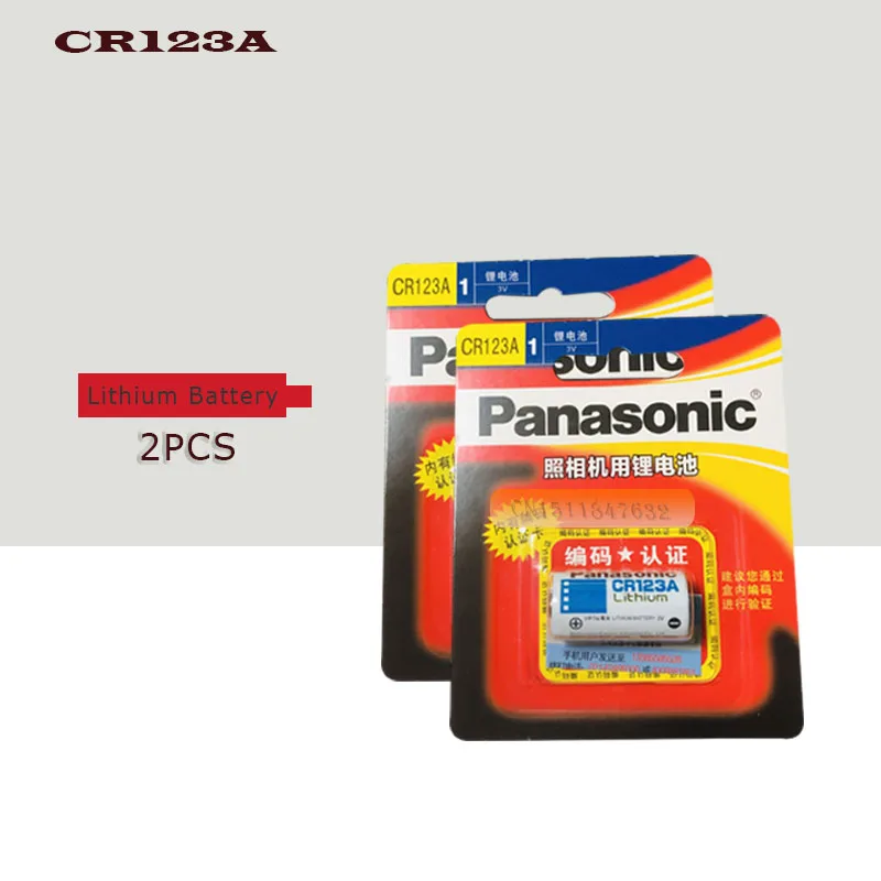 2 упак./лот новый оригинальный Panasonic CR123A CR17345 3V литиевая батарея камера не