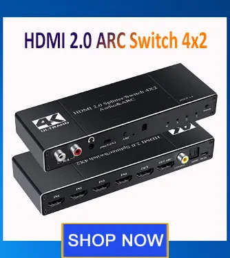 Mini 4 Port 4x1 Hdmi Switch Ultra Hd 4k@60hz Hdmi 2.0 Hdcp 2.2 4 