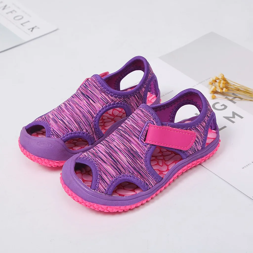 Girls' Sandals Boys' Water Shoes Kids Comfort Beach Sandals Baby Closed-Toed Shoes Beach Toddler Summer