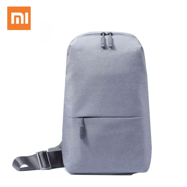 Xiao mi рюкзак для дрона mi Сумка городской рюкзак на одном ремне для отдыха для мужчин и женщин небольшой размер плечо Тип унисекс рюкзак для игровой площадки сумка для путешествий - Цвет: Light Gray