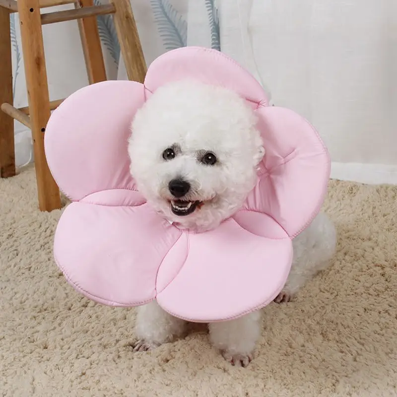 Pet Recovery Cone e-ошейник кошка собака Comfortabe цветочный узор елизабетанский ошейник T8WB