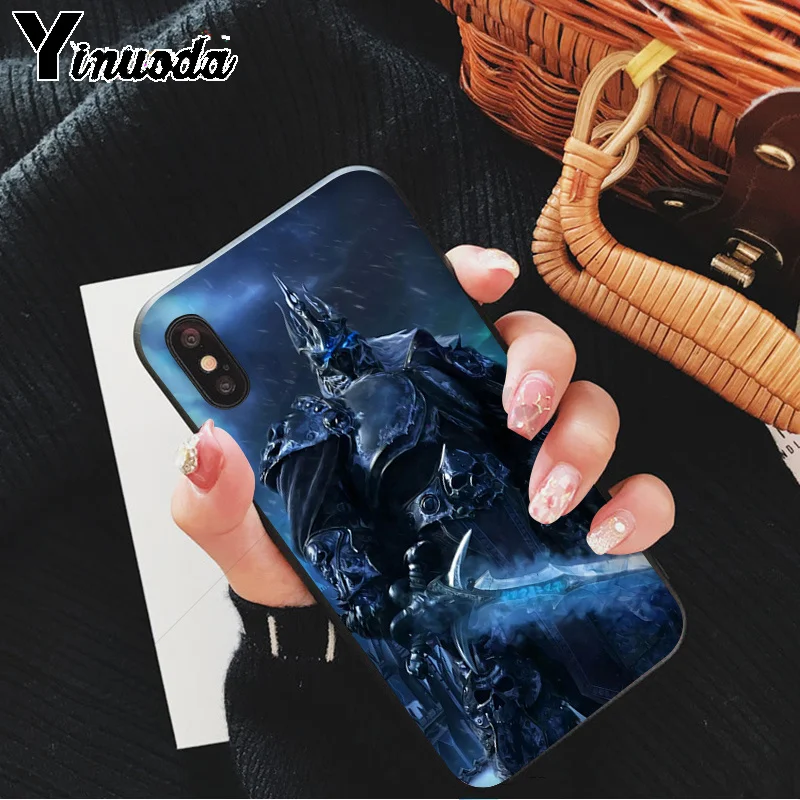 A9 Yinuoda World of Warcraft Arthas Sylvanas мягкий чехол из ТПУ для телефона iPhone 6S 6plus 7 7plus 8 8Plus X Xs MAX 5 5S XR 11 11pro - Цвет: A9