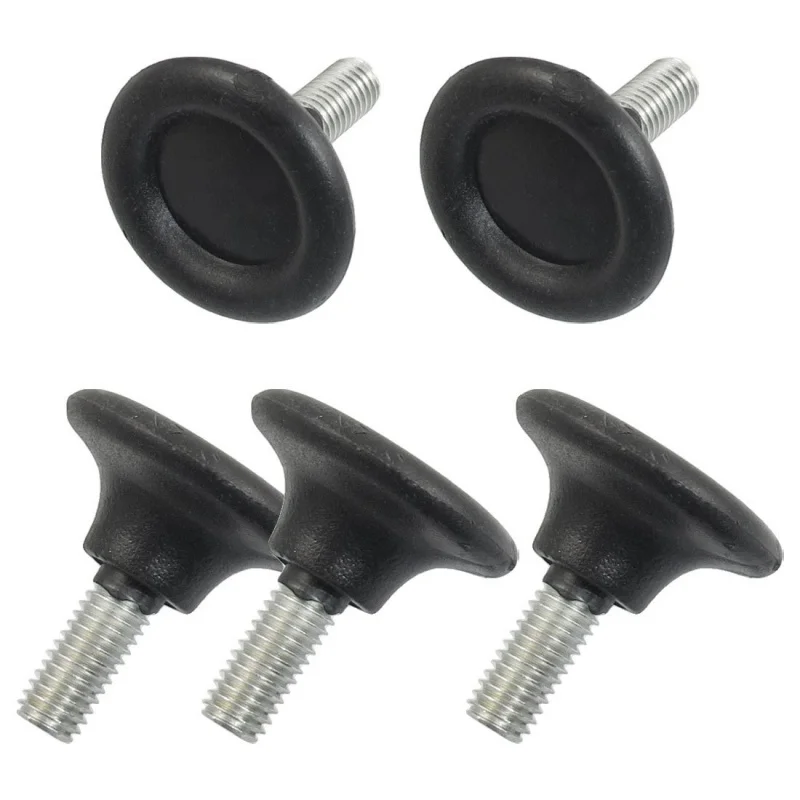 

5 Pcs Screw On Type Furniture Glide Leveling Foot Adjuster Black