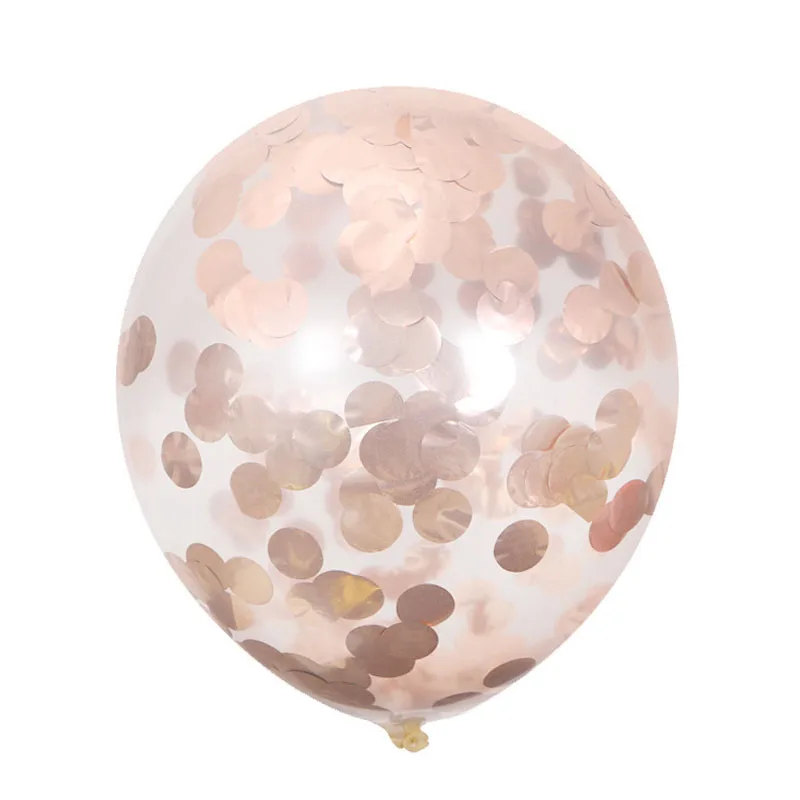 Розовые и золотые воздушные шары набор конфетти Хромовая баллон баннер день