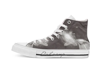 

Home run breathable Casual High Top lace-up Canvas shoes sneakers Drop shipping