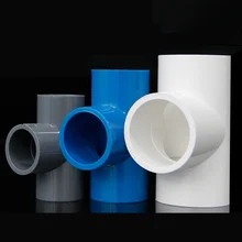 20 millimetri 25 millimetri 32 millimetri 40 millimetri 50 millimetri ID Equal Tee Tubo IN PVC Comune Tubo di Raccordo Accoppiatore Adattatore connettore di acqua Per Acquario Serbatoio di Pesce(China)