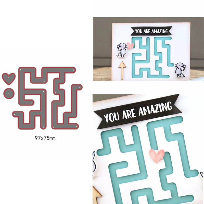 

Creative Maze Decoraion On Card Die Cuts For Card Making dies scrapbooking metal cutting dies new 2019