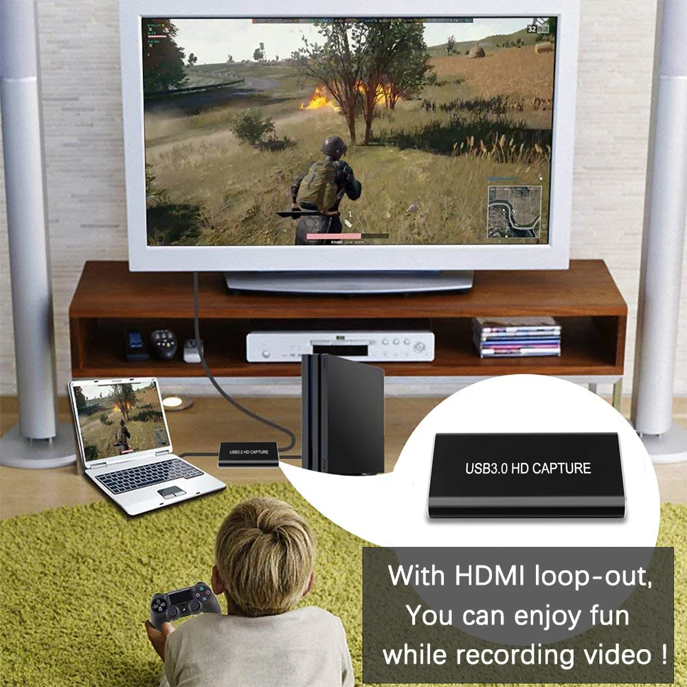 Карта видеозахвата с 4K HDMI на USB 3 0 Type C тюнер для телевизора карта записи игр Windows