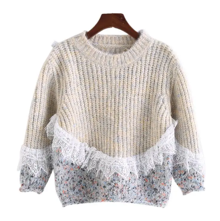 10.8th Autumn Winter Girl fashion sweater Leisure Korean Children's sweater Size 110-160cm Kids Clothing