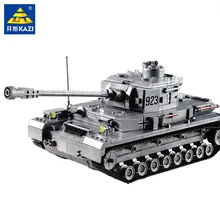 1193Pcs Large Panzer IV Tank King Building Blocks Sets Military WW2 Army War Soldiers Playmobil Assembling