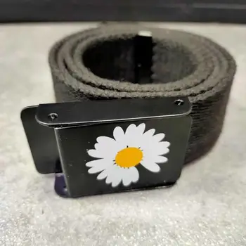 

2020 Daisy Belts Men Women Hip Hop daisy flower logo Belt Korean Fashion G-DRAGON waistband PEACEMINUSONE FRAGMENT