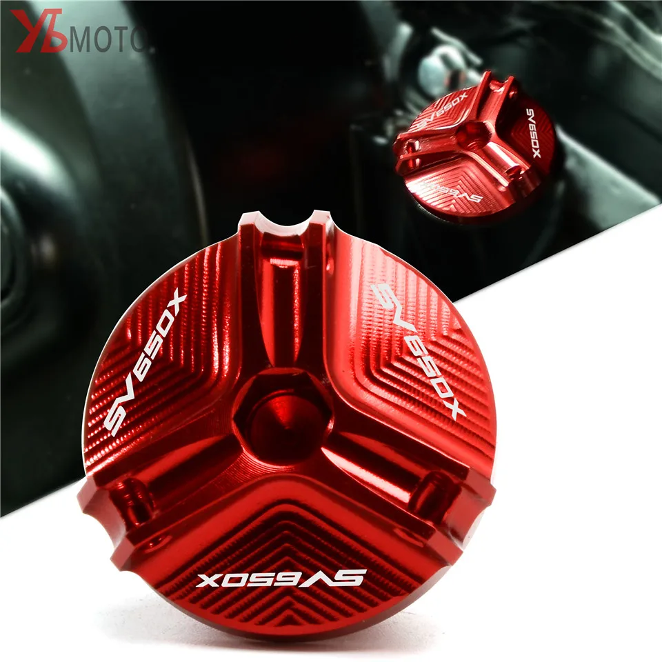 

Oil Filler Cap For SUZUKI SV650 SV650S SV650A SV650X SV 650 Motorcycle Accessories Engine Oil Drain Plug Sump Nut Cup Cover