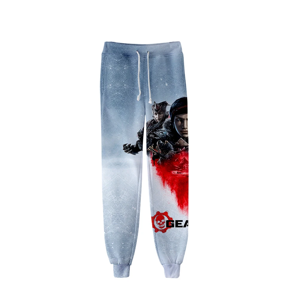 Новые спортивные штаны GEARS 5 с 3D принтом, штаны для бега, мужские/женские модные уличные длинные штаны,, повседневные трендовые штаны в стиле хип-хоп