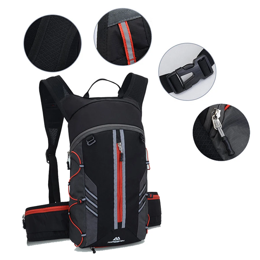 Best NEWBOLER Bicycle Bag 10L Cycling Backpack Breathable Ultralight MTB Bike Water Bag Climbing Hiking Hydration Waterproof Backpack 5