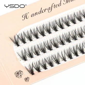 

YSDO 60 Bundles Mink Eyelash Extension Natural Volume False Eyelashes Individual 10/20/30D Cluster Lashes Makeup Lashes Bunche