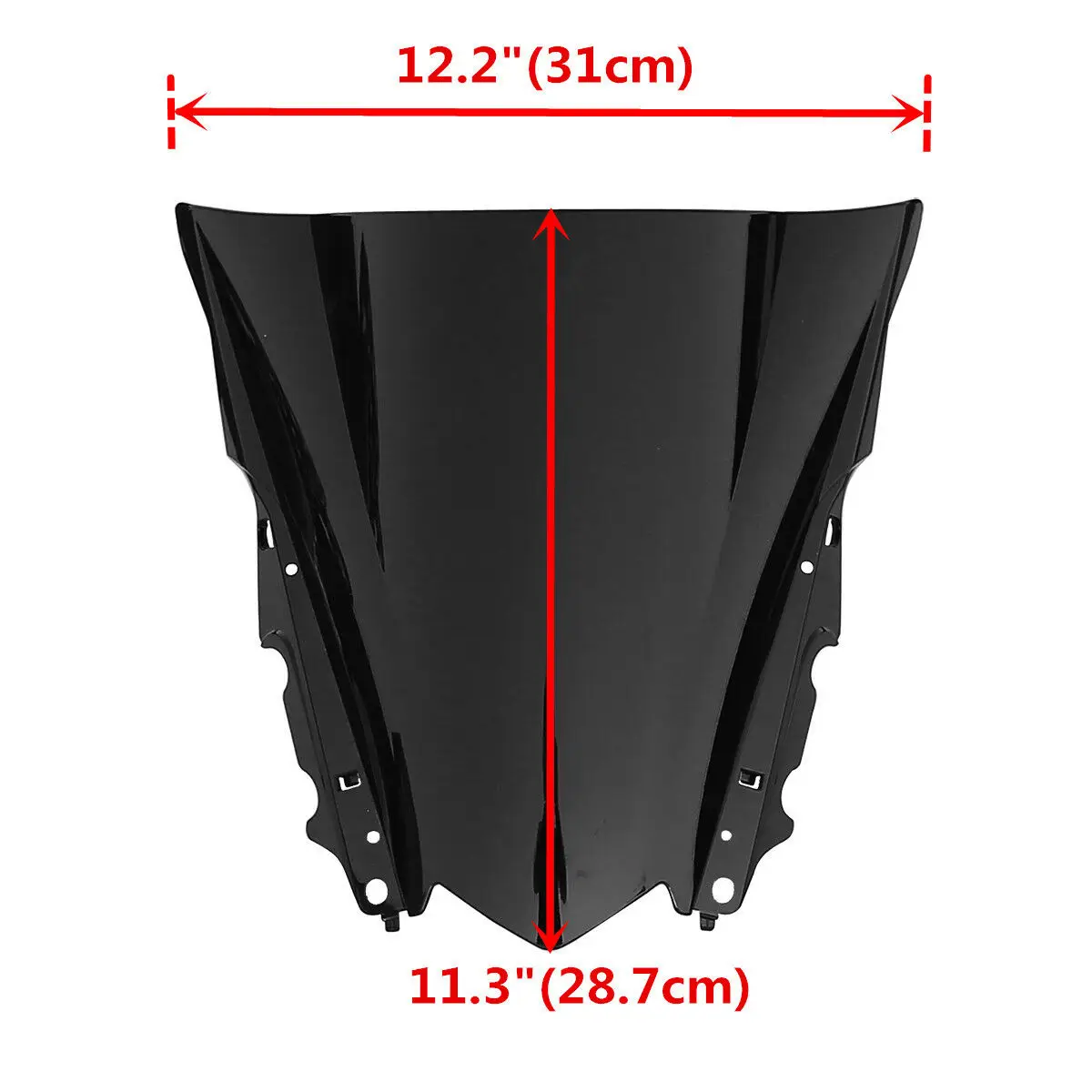 Черный лобовое стекло мотоцикла для Yamaha YZF R25- YZF R3