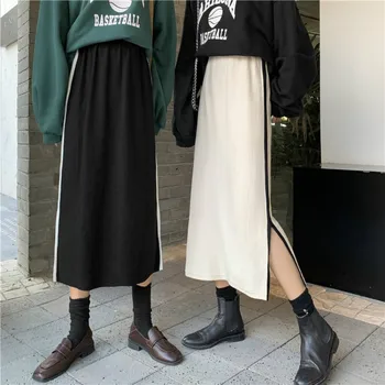 

Summer Skirts 2020 High Waist Skirts Womens Casual Faldas Mujer Moda Black Jupe Femme Women Skirt Faldas Largas Mujer