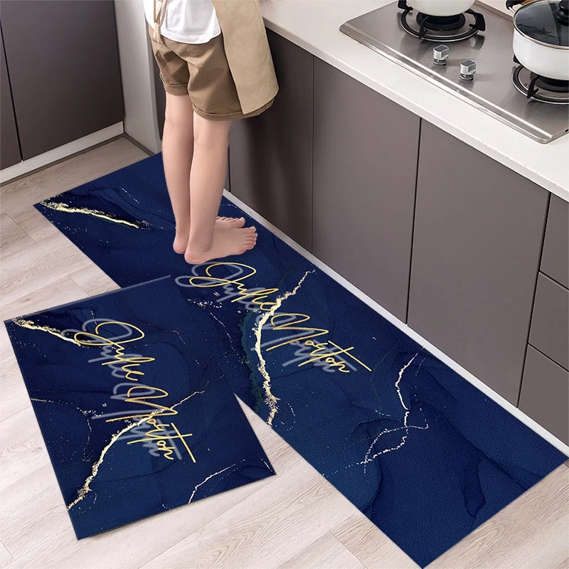 Non-Slip Kitchen Mat Long Area Rugs Printed Bathroom Mats Water Absorb Entrance Doormat Washable Floormat Living Room Decor | Дом и сад