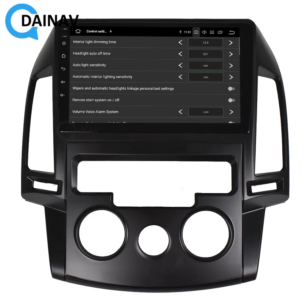 2DIN Android 9 0 автомобильный Радио мультимедийный плеер FOR-HYUNDAI i30 2009 Автомобильный