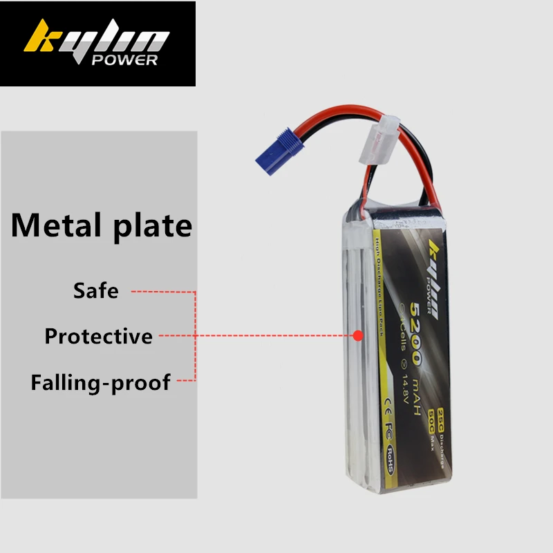 Lipo батарея 4S 14 8 V 5200mAH 25C/50C Максимальная большая емкость RC дроны самолет высокая