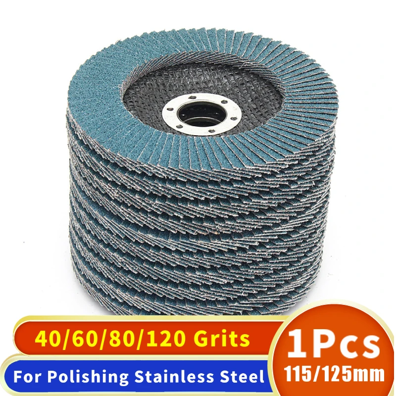 1Pcs Grinding Wheels Flap Discs Sanding 115/125mm 4.5/5Inch 40/60/80/120 Grit Angle Grinder Abrasive Wood Tools | Инструменты