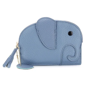 

1PC Mini Elephant Coin Purse Women Cute Genuine Leather Mini Wallet Lady Zipper Coin Purse Small Wallet Handbag Dropship New