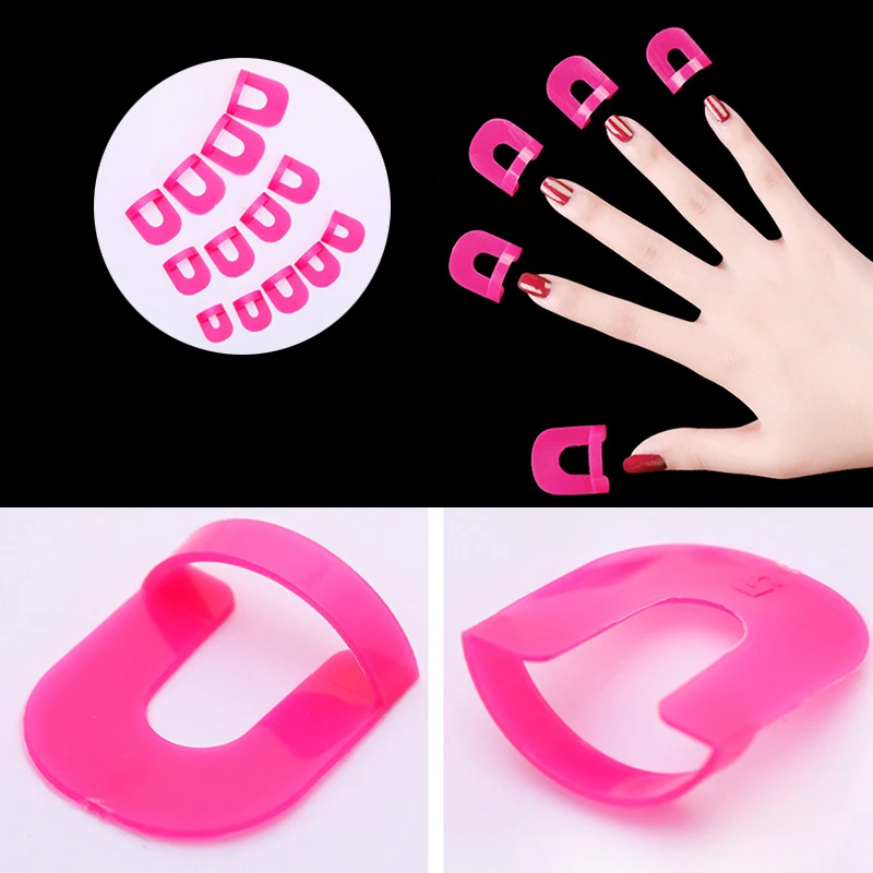 Curve Shape Nail Protector Varnish Shield Finger Cover Spill-Proof French Stickers Manicure Art Tools | Красота и здоровье