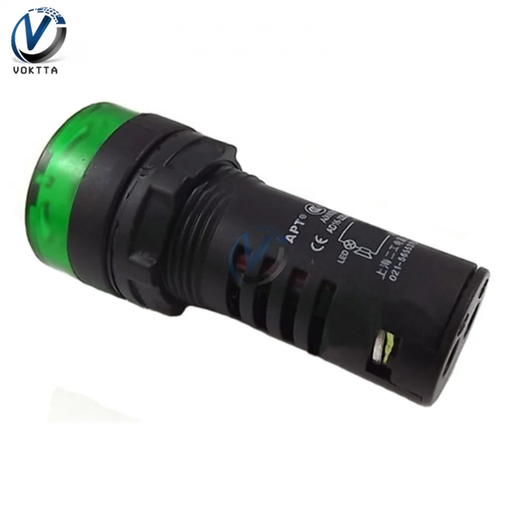 AD16-22SM Flash СВЕТОДИОДНЫЙ аварийная сигнальная светового Индикатора Лампа вспышка гудок DC 12V 24V AC 110V 220V Предупреждение лампы красный, зеленый, желтый