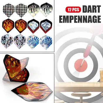 

Dart Wing Durable Portable 12pcs/Set Colour PET Competitive Competition Flight Harrows Sports Darts Tail Practical Outdoor
