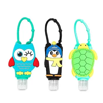 

Portable Empty Silicone Hand Sanitizer Disinfectant travel Bottles Refillable