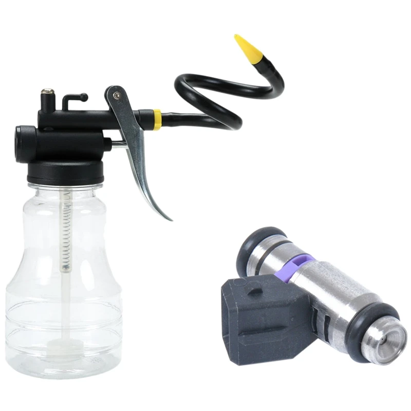 1Pcs 250Ml Long Section Oil Pump High Pressure Transparent Spray Can &amp Car Fuel Injector Nozzle | Автомобили и мотоциклы