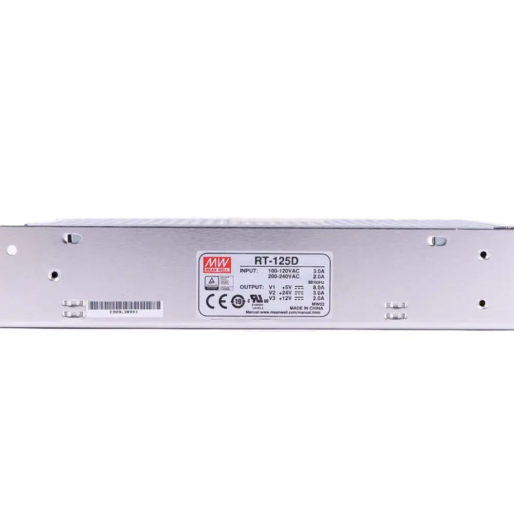 Бренд Mean Well представляет RT-125D 5 V/24 V/12 V AC/DC 136 Вт тройной Выход переключение Питание meanwell Интернет-магазин