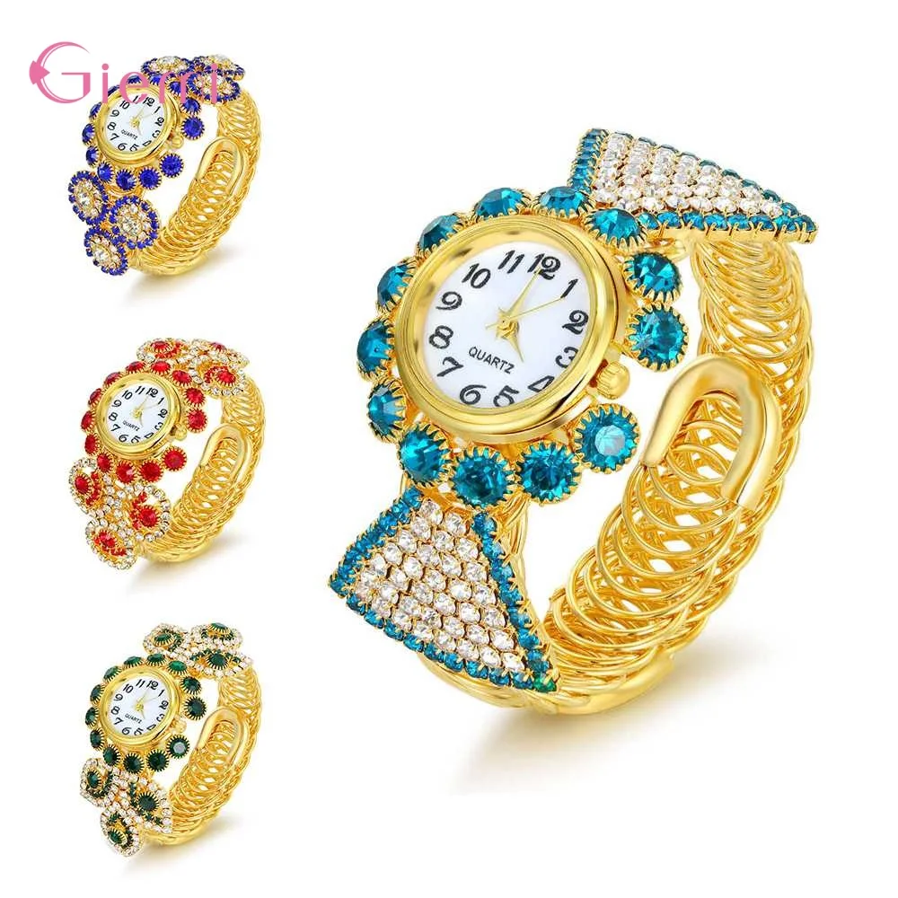 Новое поступление, женские кварцевые часы на ремешке, модные повседневные роскошные женские наручные часы, браслет, ювелирное изделие, часы золотого цвета