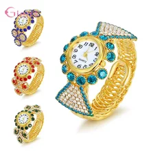 Новое поступление, женские кварцевые часы на ремешке, модные повседневные роскошные женские наручные часы, браслет, ювелирное изделие, часы золотого цвета