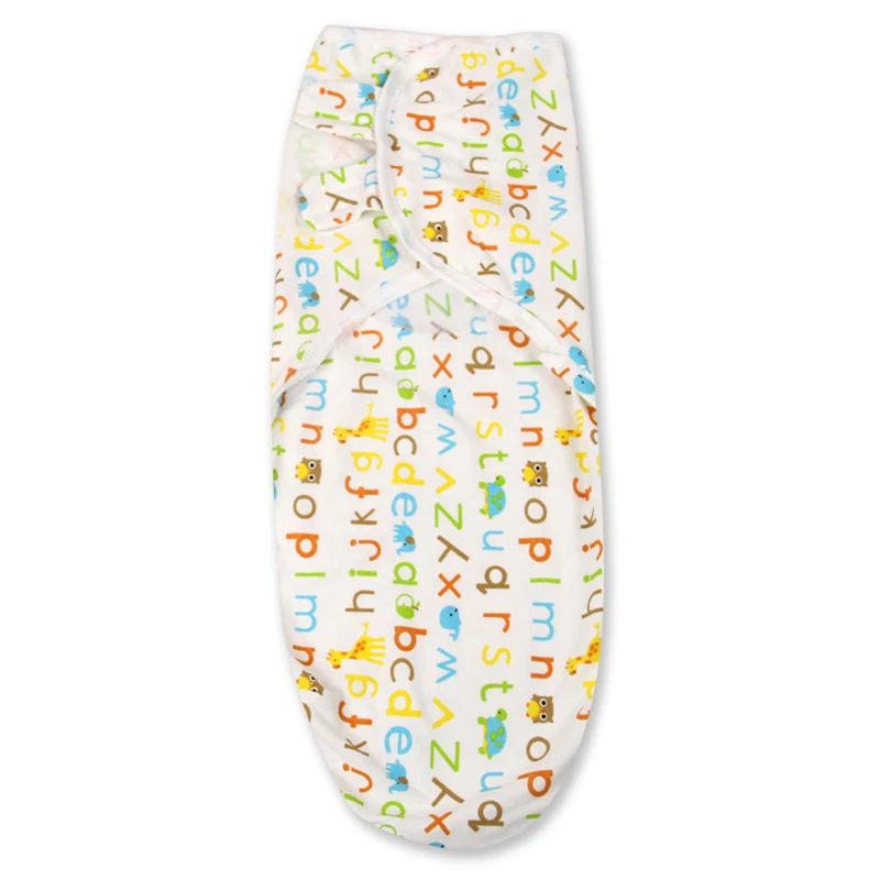 Детская пеленальная обертка Parisarc хлопок мягкие детские предметы для новорожденных Bebe одеяло& пеленание обертывание одеяло, спальный мешок 62*28 см - Цвет: Letter