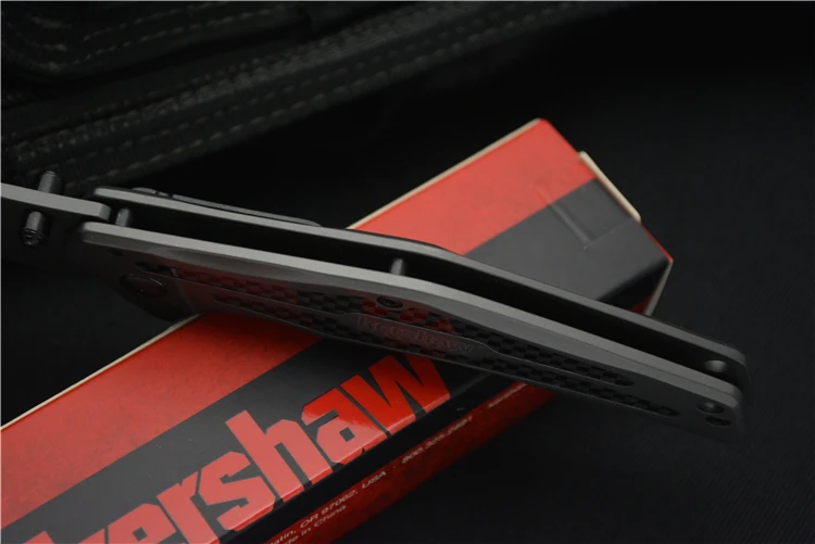 Kershaw 8300 складной нож 8Cr13Mov лезвие все стали титановое покрытие+ карбоновая ручка карманный Кемпинг Рыбалка выживания EDC