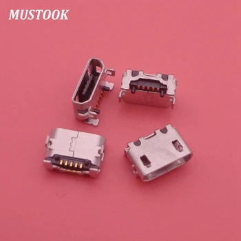 

100pcs 5pin mini micro usb jack connector charging port socket power plug female for HTC Lenovo ZTE mobile phone tablet pc mid