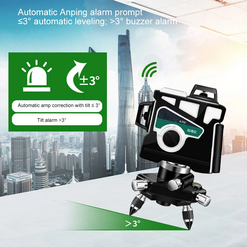 High Accuracy Level Laser 12 Line Osram Blue Laser Level With Tripod