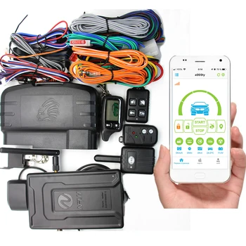 

Russia Version TW9010 Two way car alarm Mobile phone control car GPS car two-way anti-theft device upgrade gsm gps