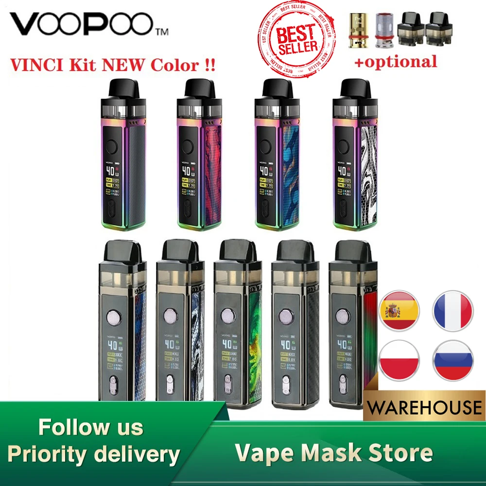 Электронная сигарета VOOPOO VINCI Mod электронная с батареей 1500 мАч баком 5 мл и чипом
