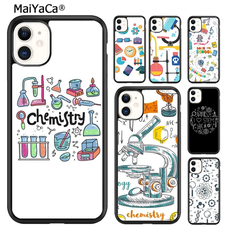 Maiyaca Science Study Icon Cover Per Telefono Per Iphone 15 Se2020 6 7 8 Plus Xr Xs 11 12 Mini 13 14 Pro Max Shell Coque