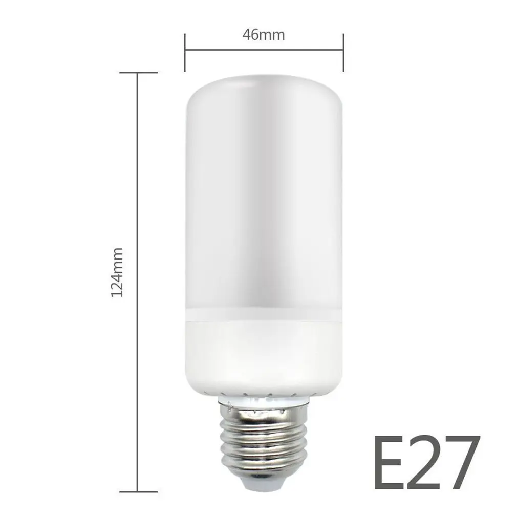 ICOCO E26/E27/E14/E12/B22 мерцающее пламя светодиодный светильник 3 режима имитирующая беспламенная лампа 2835SMD для домашнего декора на Рождество