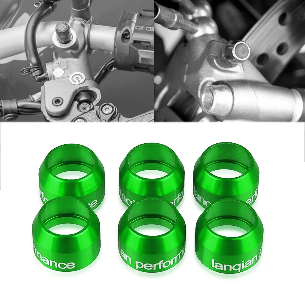 Motorcycle Universal Billet Bleed Valve Cover Kit For Kawasaki ER6F ER6N ABS Ninja1000 ZX10R