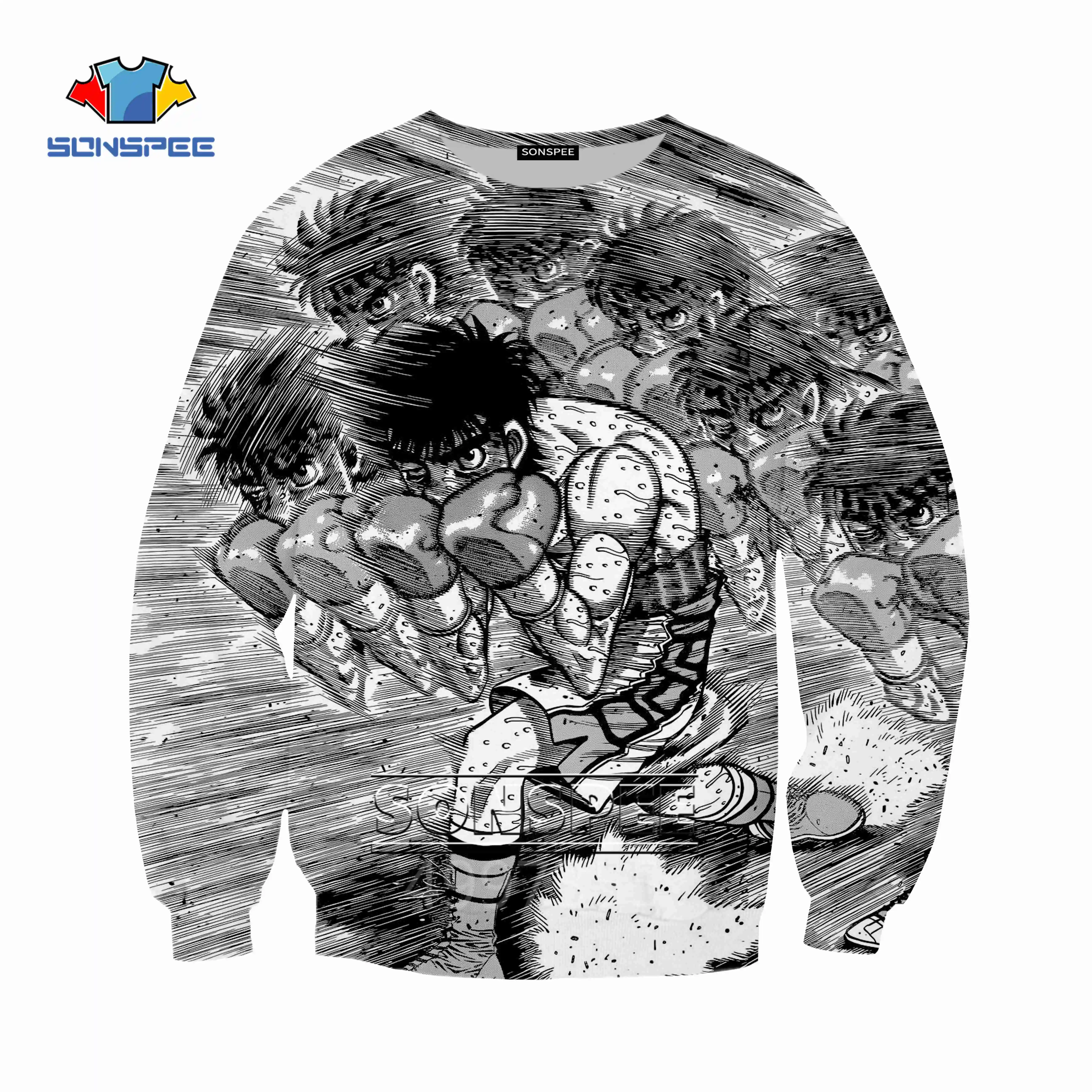 SONSPEE Hajime No Ippo Harajuku детские толстовки с 3D принтом детская одежда для мальчиков и девочек-подростков Топы, пуловер с длинными рукавами SW119