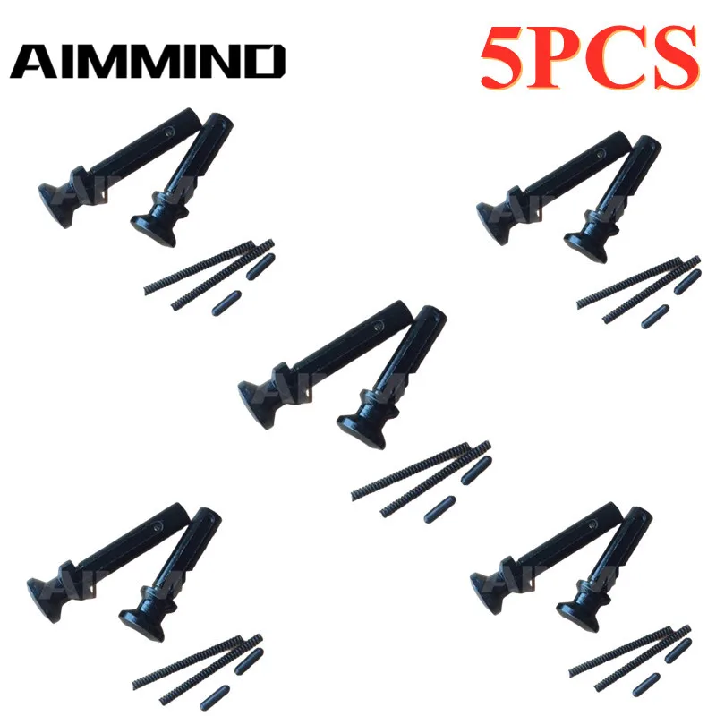 

5PCS Mil-Spec .223/5.56 .308/7.62 Extended Take Down Pivot Pins w/ Detent and Spring